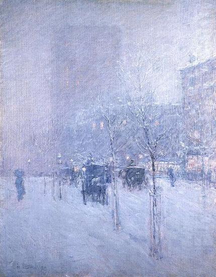 Childe Hassam Late Afternoon, New York, Winter china oil painting image